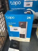 +VAT Boxed Tapo D210 battery video doorbell camera