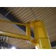 +VAT Yellow 125kg capacity jib crane with Demag electric chain hoist - Image 6 of 10