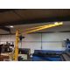+VAT Yellow 125kg capacity jib crane with Demag electric chain hoist - Image 1 of 10