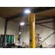 +VAT Yellow 125kg capacity jib crane with Demag electric chain hoist - Image 2 of 9