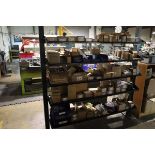 +VAT 5-tier heavy duty shelf unit (bolted to floor) with contents; bushes, washers, nuts & bolts,