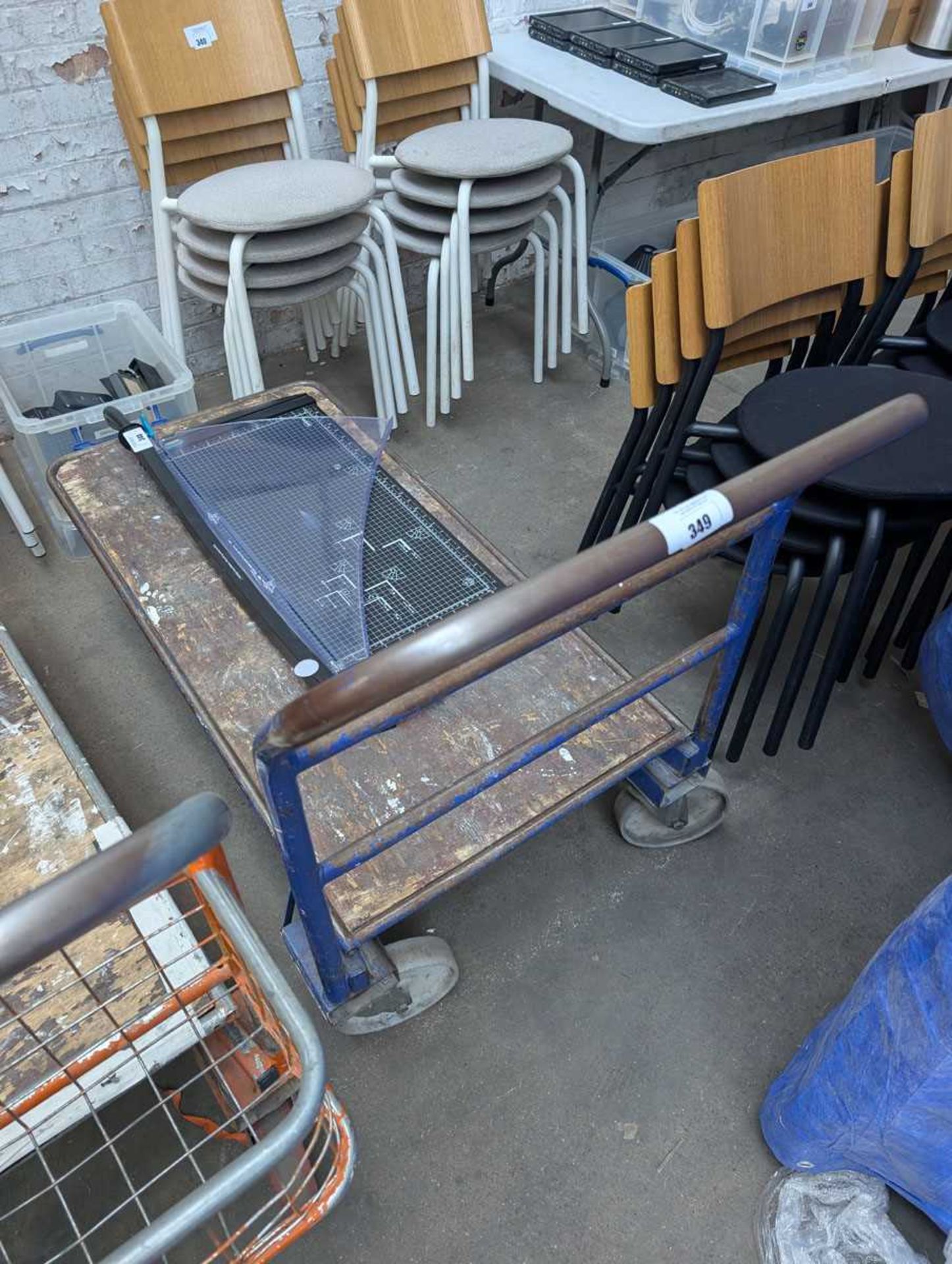 +VAT Blue 4 wheel barrow