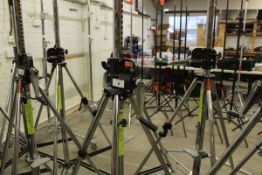 +VAT Manfrotto 087NW heavy duty steel wind up camera stand on castors. Max load 30Kg, Max height