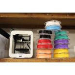 +VAT Toybox Alpha 3D printer with reels of stock