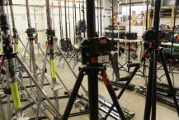+VAT Manfrotto 083NWB heavy duty steel wind up camera stand on castors