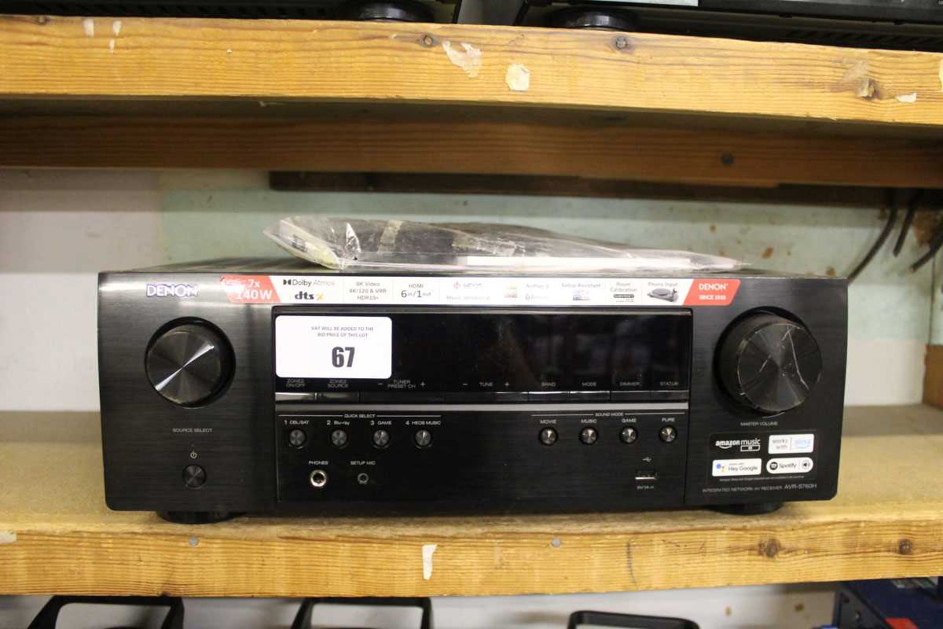 +VAT Denon AVR-S760H integrated network AV receiver
