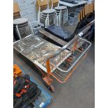 +VAT Orange 4 wheel barrow