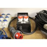 +VAT Powertop Extra 3 phase splitter with fuses