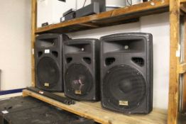 +VAT Pair of Studiospares monitor speakers plus a larger speaker