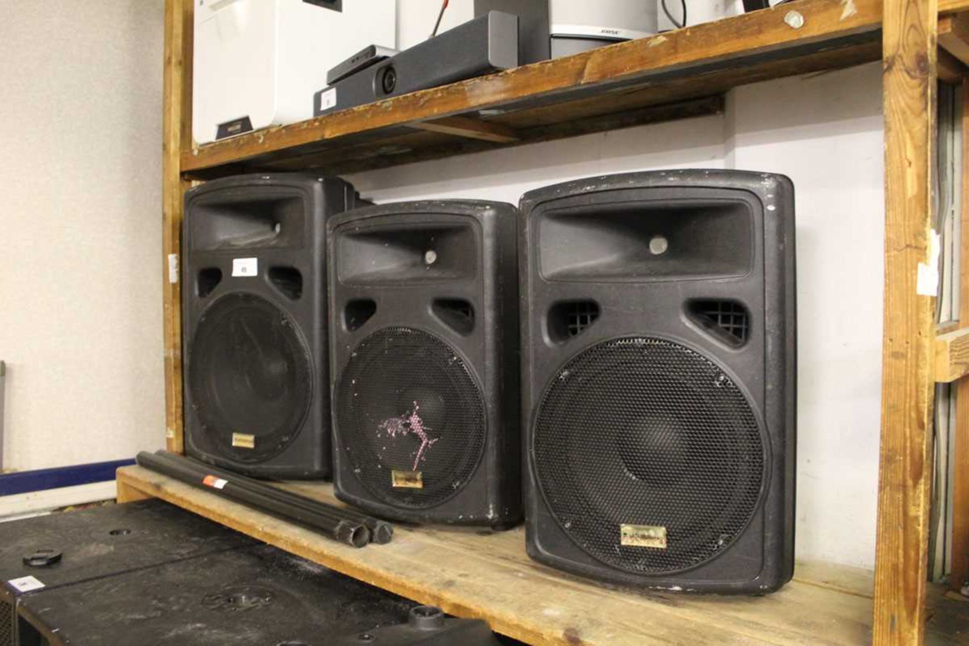 +VAT Pair of Studiospares monitor speakers plus a larger speaker