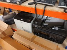 Epson and Samsung desktop printer plus one other