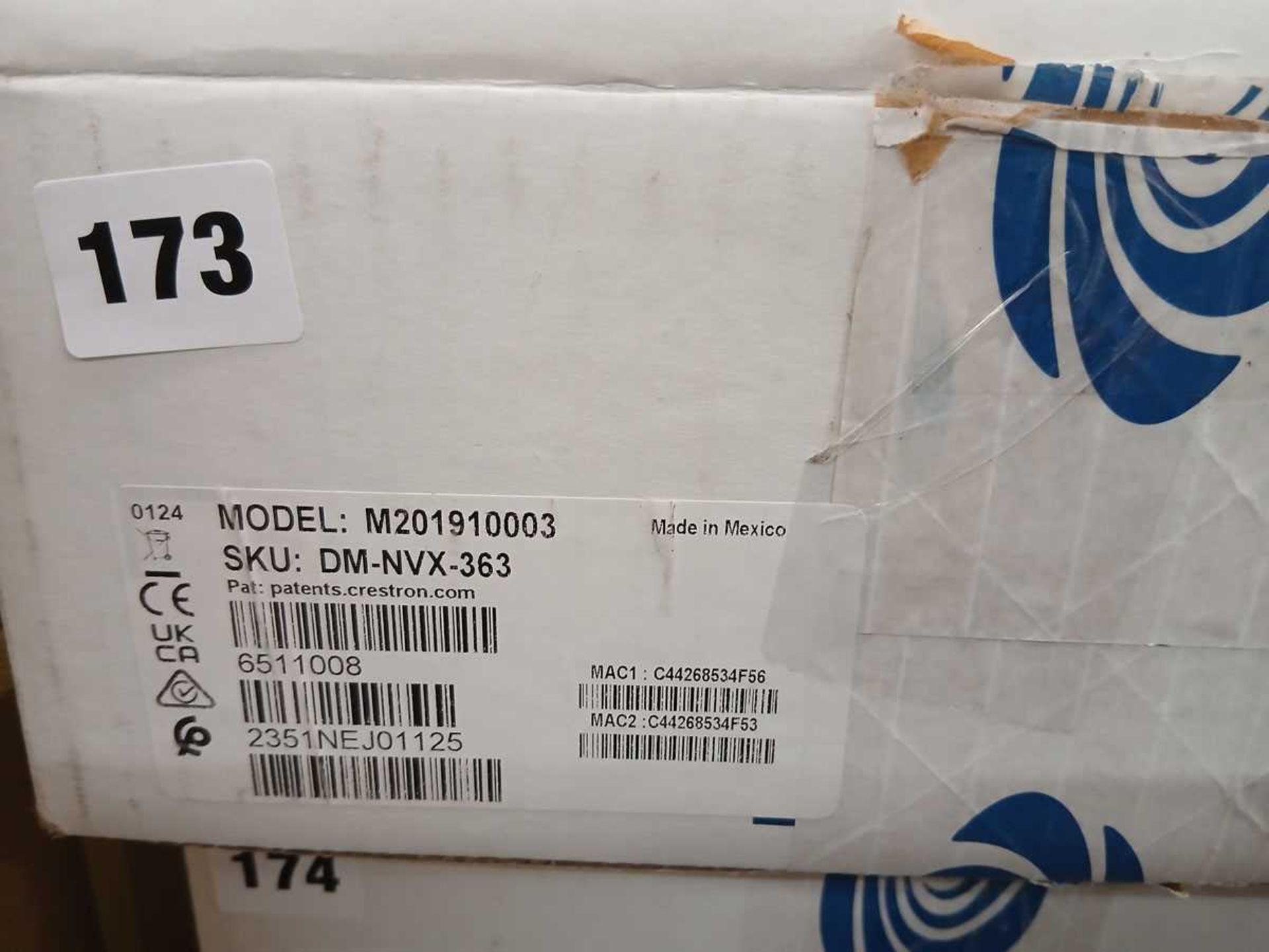 +VAT Boxed Crestron networking decoder model no. DM/NVX 363 - Image 2 of 2