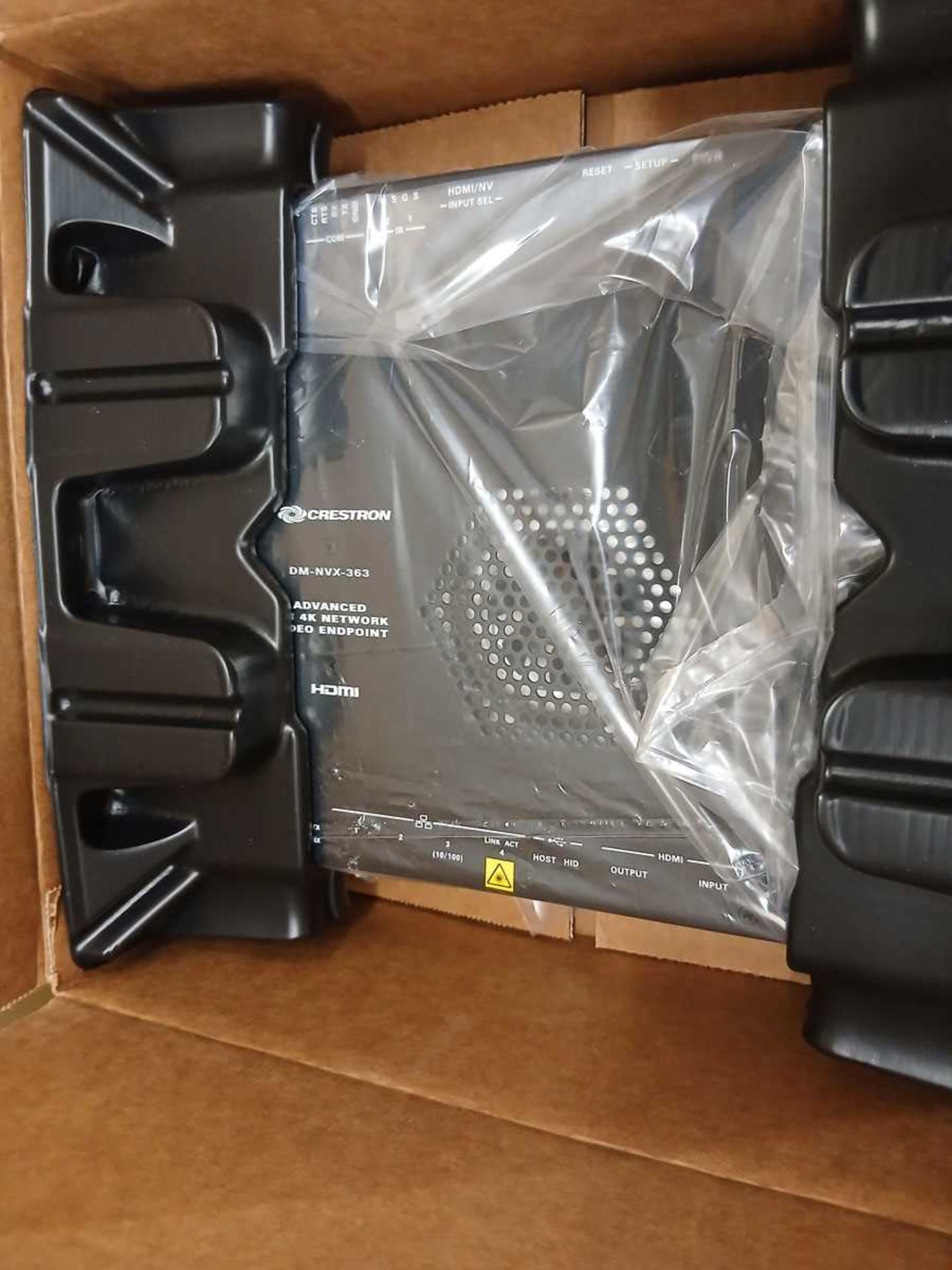 +VAT Boxed Crestron networking decoder model no. DM/NVX 363