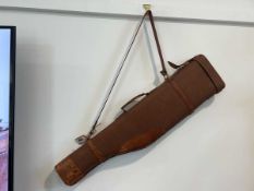 Canvas and leather gun case