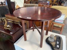 Wooden circular occasional table