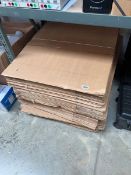 Large qty of flat pack cardboard boxes