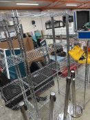 Chrome 5 tier shelving rack