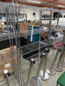 Chrome 5 tier shelving rack