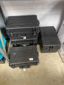+VAT 4 various size hard shell soft interior exhibition travel cases
