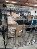 Chrome 5 tier shelving rack