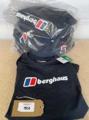 +VAT Approx. 15 Berghaus big logo long sleeve t-shirts
