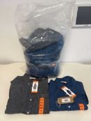 +VAT Approx. 20 men's denim shirts by Lucky Brand.