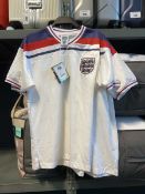 +VAT 2 x Official retro England shirts sizes large and medium