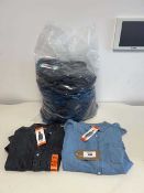 +VAT Approx. 20 men's denim shirts by Lucky Brand.