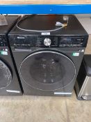 +VAT Hisense 10.5Kg washing machine in black finish