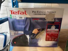 +VAT Tefal Pro Express Protect electric stream iron on stand, boxed