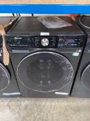 +VAT Hisense 10.5Kg washing machine in black finish