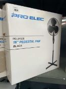 +VAT Pro Elec 16" pedestal fan in box