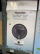 +VAT Meaco Sefte 10" table air circulator fan, boxed