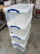 4 x 64 Litre Really Useful boxes