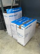 +VAT 2 16" desk fans in box together with a 16" pedestal fan in box