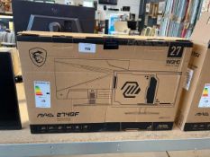 +VAT MSI Arsenal Gaming 27" monitor, boxed
