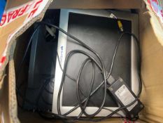 Box containing Swann CCTV cameras with monitor and hard drive
