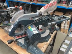 +VAT Bosch GCM 10S bench mounted circular saw 240v