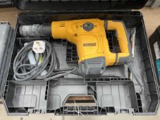 +VAT DeWalt 240v demo hammer, cased
