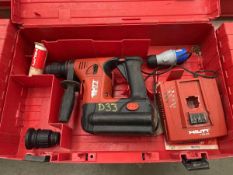 +VAT Hilti 6-A cordless demolition hammer with battery and charger plus case