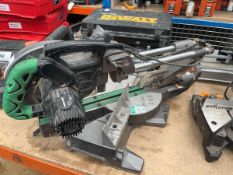 +VAT Hitachi FSE 240v bench mounted sliding cut off saw