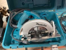 +VAT Makita circular saw with case (2 non UK plug)
