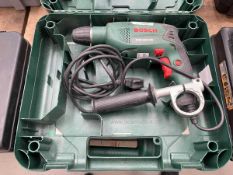 +VAT Bosch PSB650RE 240v demo hammer, cased