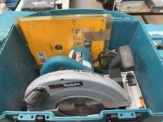 +VAT Makita 240v cut off saw, cased