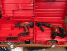 +VAT Hilti SFH 22/A cordless drill, NO battery, NO chargee plus a Hilti TE6/A cordless demolition