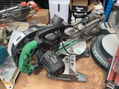 +VAT Hitatchi C8FFE bench mounted sliding circular saw 240v