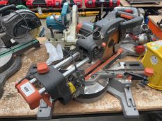 +VAT Evolution bench mounted sliding circular saw 240v