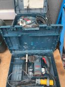 +VAT 2x cased Bosch tools; 240v jigsaw, RH328VC 110v hammer drill