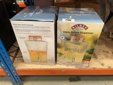 +VAT 2 Boxed Kilner drinks dispensers