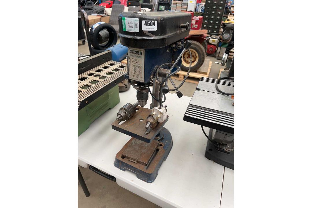 National Machinery 5 speed pillar drill 240v - Image 1 of 2